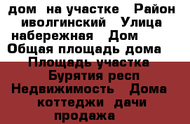 дом  на участке › Район ­ иволгинский › Улица ­ набережная › Дом ­ 30 › Общая площадь дома ­ 35 › Площадь участка ­ 20 - Бурятия респ. Недвижимость » Дома, коттеджи, дачи продажа   